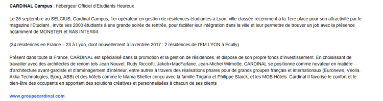 Groupe Cardinal et la Promotion Immobilière à Lyon Confluence