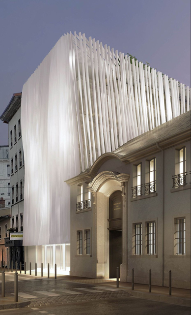 Projet de rénovation du musée des tissus de Lyon par @rudyricciotti