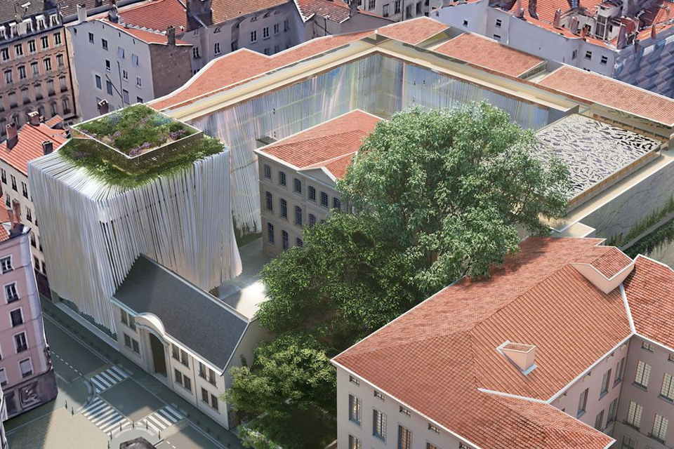 Projet de rénovation du musée des tissus de Lyon par @rudyricciotti