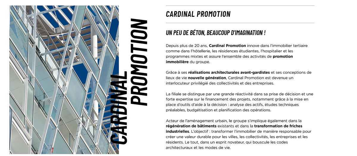 Le groupe Cardinal propose quatre expertises complémentaires