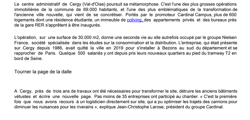 cergy etoiloe - cardinal campus - les-echos